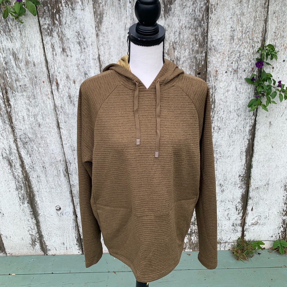 REI brown size small hooded sweatshirt